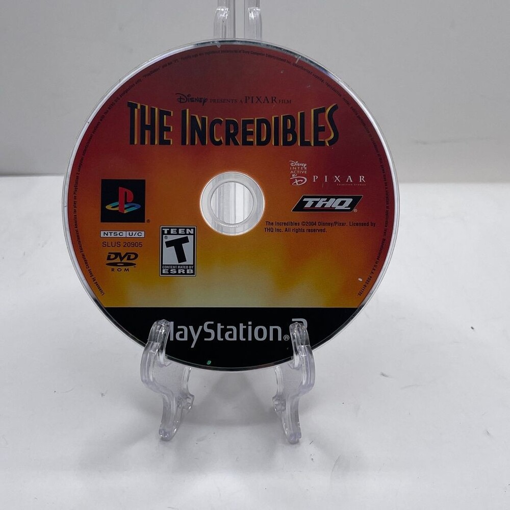 The Incredibles PS2 THQ Disney Pixar (Sony PlayStation 2, 2004) Disc Only
